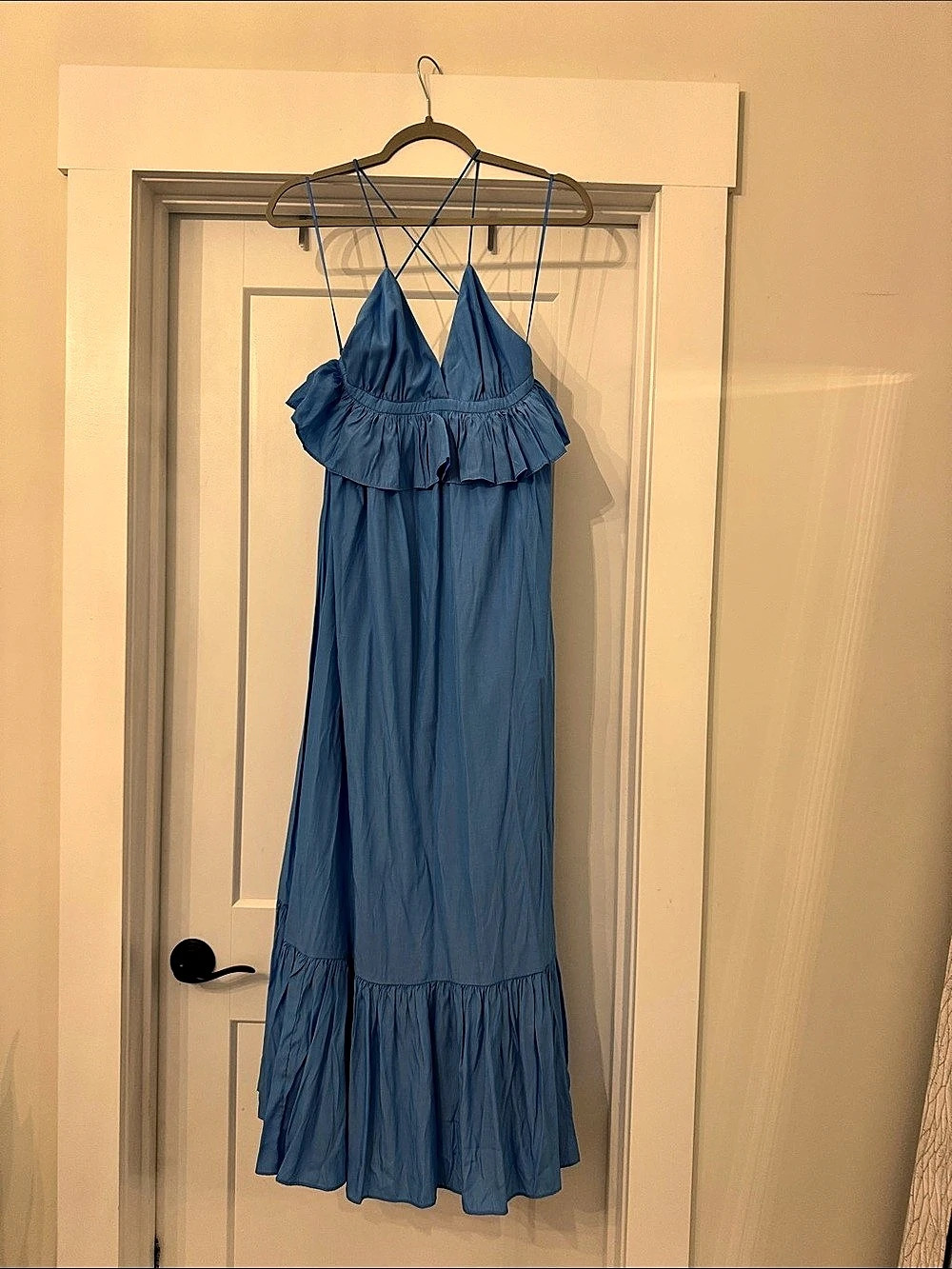 Vestique Sweet Poise Dress Blue Maxi Dress Size Small NWT